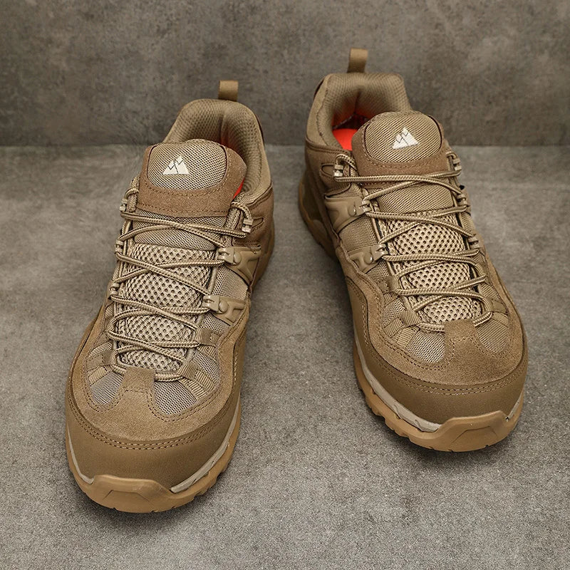 HIKEUP Non-slip Wear Resistant Outdoor Hiking Shoes Breathable Splashproof Climbing Men Sneaker Trekking Tourism Mountain Shoes