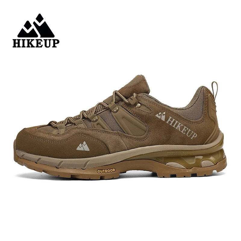 HIKEUP Non-slip Wear Resistant Outdoor Hiking Shoes Breathable Splashproof Climbing Men Sneaker Trekking Tourism Mountain Shoes