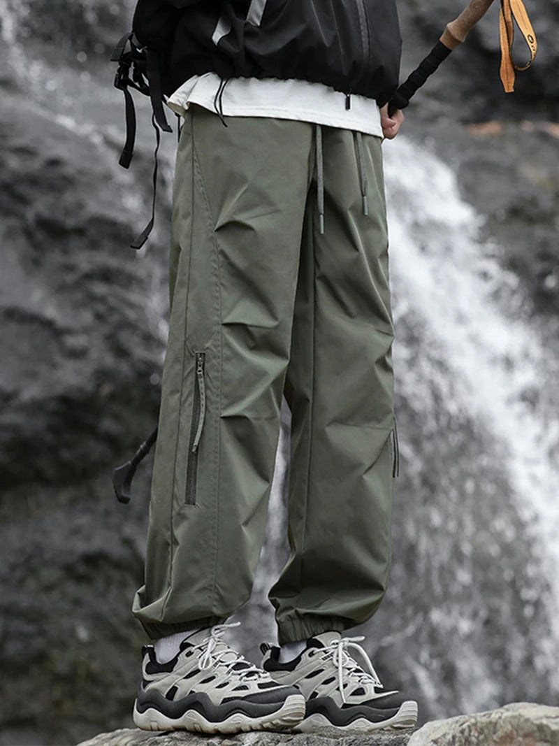 Hiking Pants Men Waterproof Spring Summer Lightweight Trousers Korean Fashion Slim Fit Outdoor Pants Camping Trekking Trousers