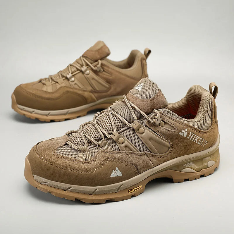 HIKEUP Non-slip Wear Resistant Outdoor Hiking Shoes Breathable Splashproof Climbing Men Sneaker Trekking Tourism Mountain Shoes
