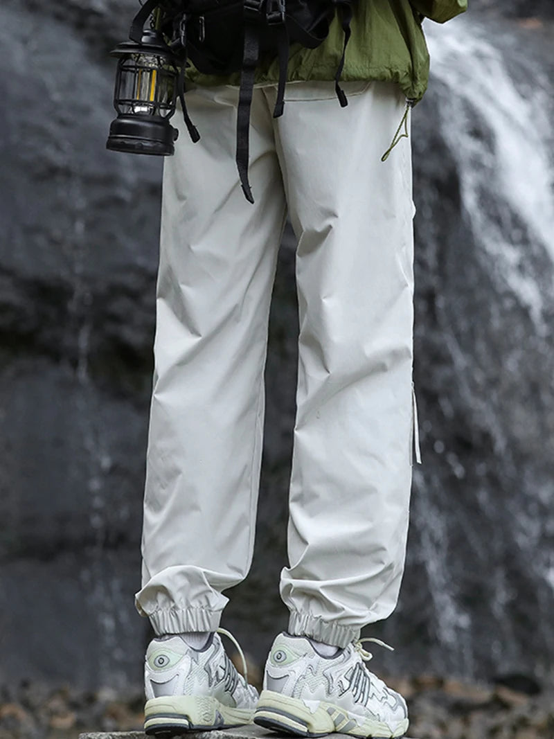 Hiking Pants Men Waterproof Spring Summer Lightweight Trousers Korean Fashion Slim Fit Outdoor Pants Camping Trekking Trousers