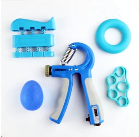 Gym Fitness Adjustable Count Hand Grip Set Finger Forearm Strength Muscle Recovery Gripper Exerciser Trainer Ball Decompression