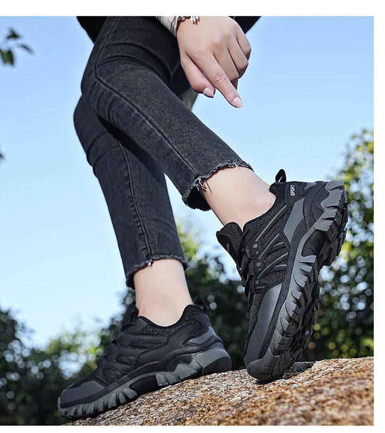 Women Men Hiking Shoes Outdoor Trekking Sports Climbing Camping Boots Non-slip Waterproof Walking Jogging Trainers Sneakers