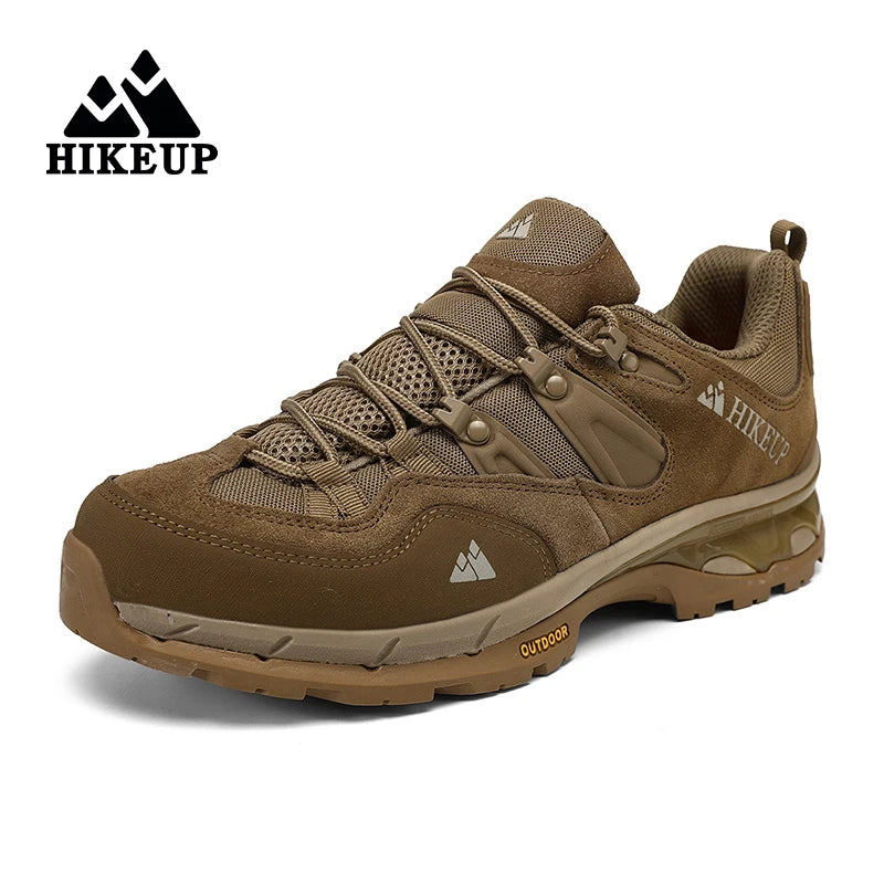 HIKEUP Non-slip Wear Resistant Outdoor Hiking Shoes Breathable Splashproof Climbing Men Sneaker Trekking Tourism Mountain Shoes