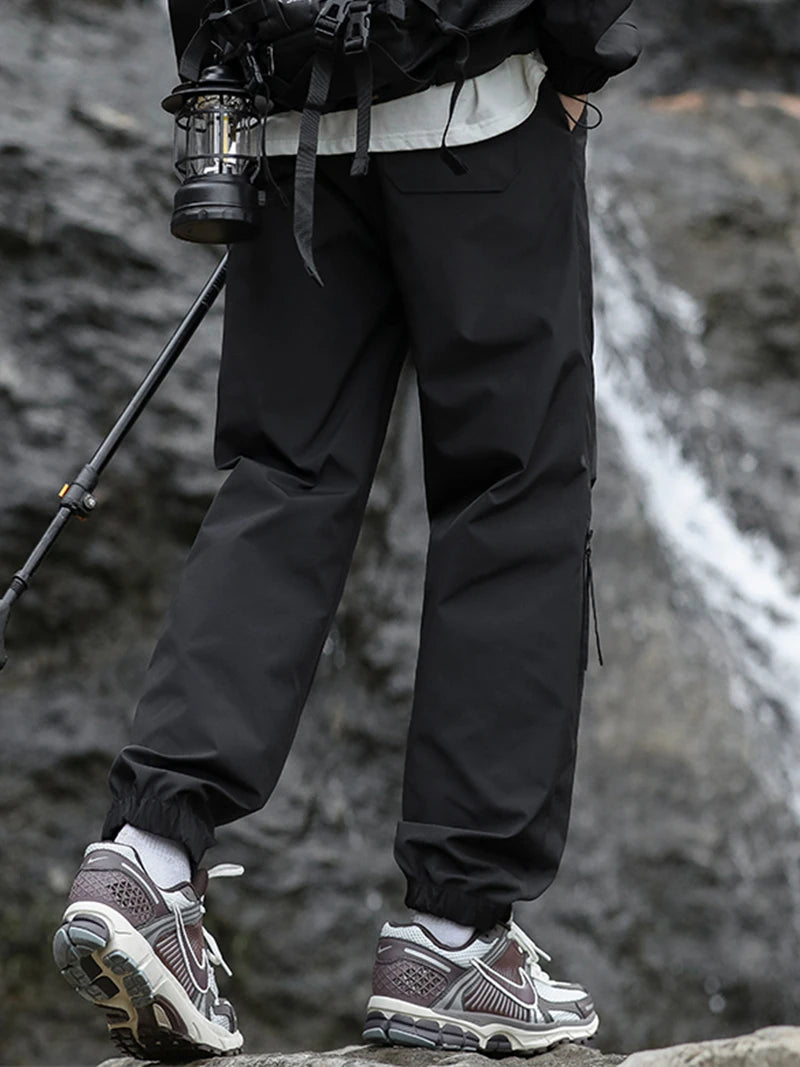 Hiking Pants Men Waterproof Spring Summer Lightweight Trousers Korean Fashion Slim Fit Outdoor Pants Camping Trekking Trousers