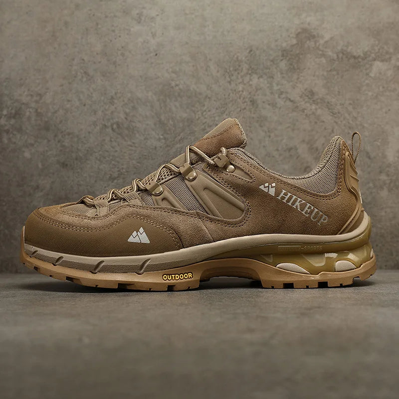HIKEUP Non-slip Wear Resistant Outdoor Hiking Shoes Breathable Splashproof Climbing Men Sneaker Trekking Tourism Mountain Shoes