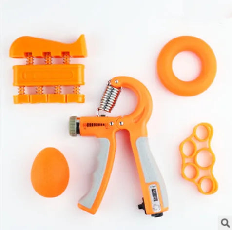 Gym Fitness Adjustable Count Hand Grip Set Finger Forearm Strength Muscle Recovery Gripper Exerciser Trainer Ball Decompression