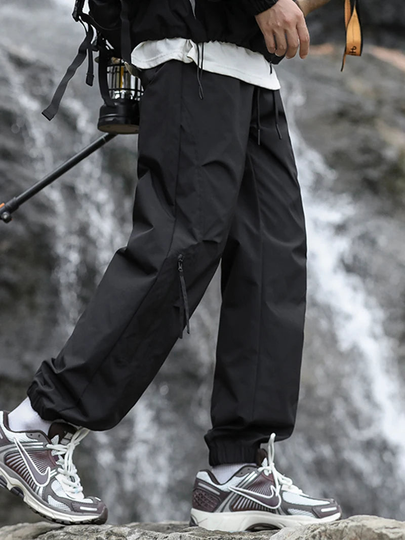 Hiking Pants Men Waterproof Spring Summer Lightweight Trousers Korean Fashion Slim Fit Outdoor Pants Camping Trekking Trousers