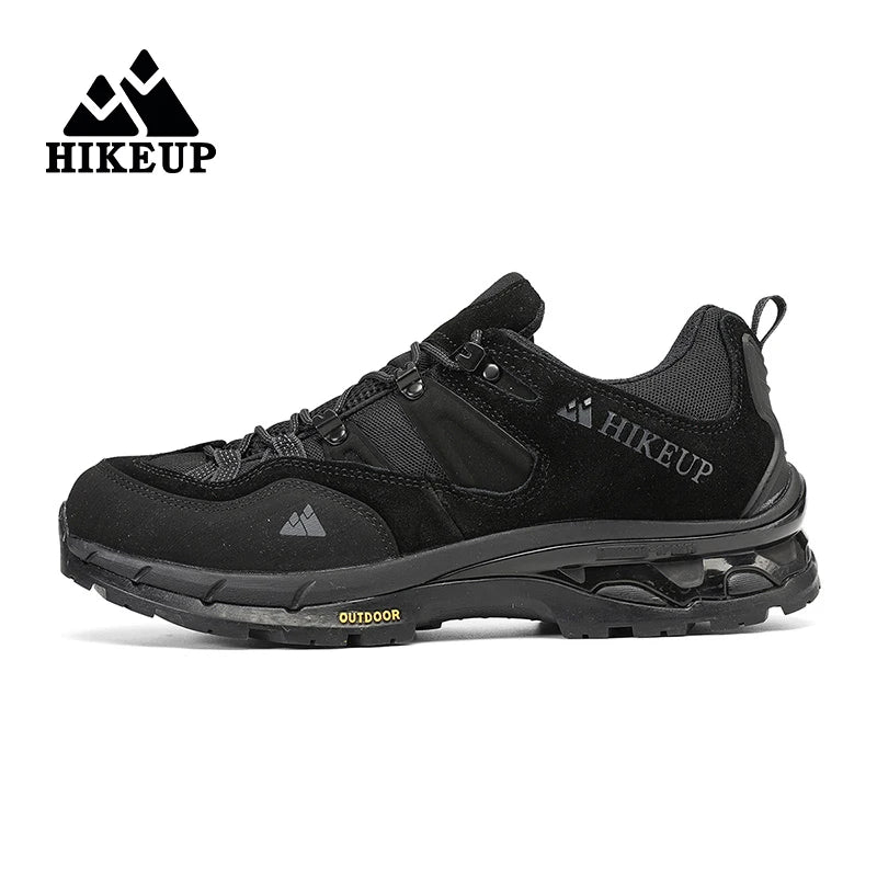 HIKEUP Non-slip Wear Resistant Outdoor Hiking Shoes Breathable Splashproof Climbing Men Sneaker Trekking Tourism Mountain Shoes