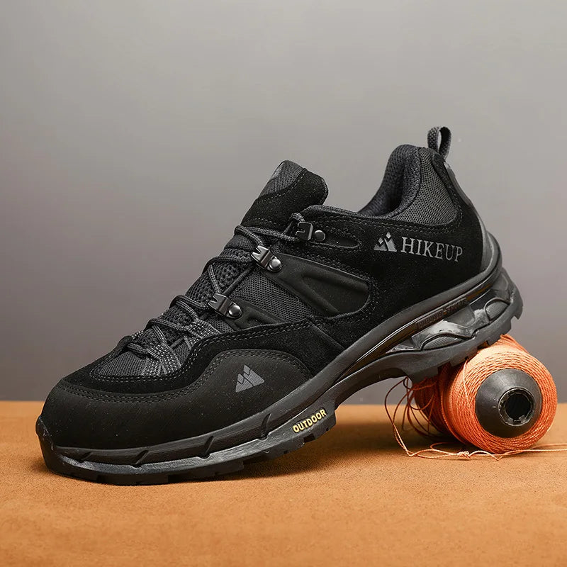 HIKEUP Non-slip Wear Resistant Outdoor Hiking Shoes Breathable Splashproof Climbing Men Sneaker Trekking Tourism Mountain Shoes