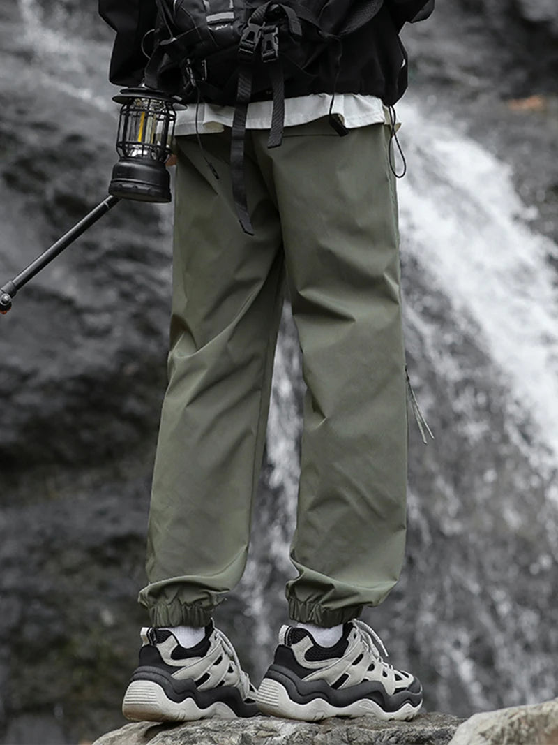 Hiking Pants Men Waterproof Spring Summer Lightweight Trousers Korean Fashion Slim Fit Outdoor Pants Camping Trekking Trousers